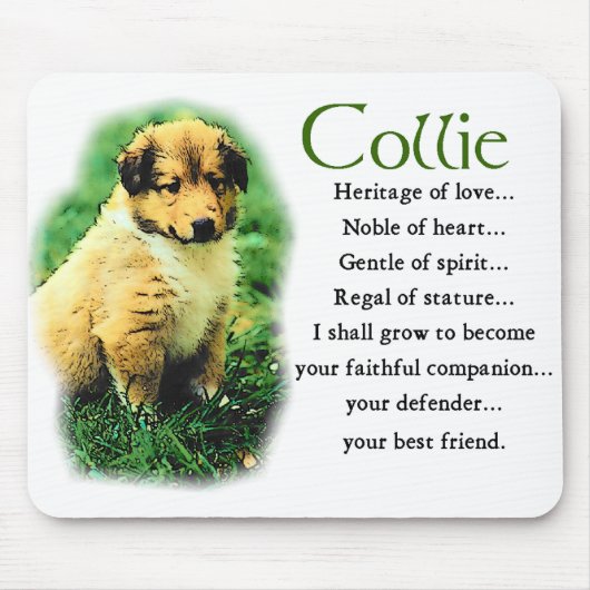 Sable Collie Cadeaus Muismat (Voorkant)