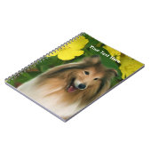 Sable Collie Fantasy Dog Art Notitieboek (Linkerzijde)