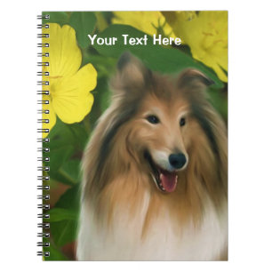 Sable Collie Fantasy Dog Art Notitieboek