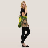 Sable Collie Yellow Primrose Dog Art Tote Bag (Op model)