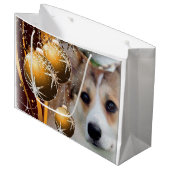 Sable Corgi Large Cadeautasje (Voorkant Gekanteld)