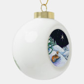 Sable English Shepherd kerstversiering Keramische Bal Ornament (Links)