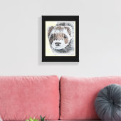 Sable Ferret Afbeelding Canvas Afdruk (Insitu (Woonkamer))