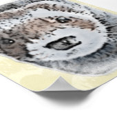 Sable Ferret Afbeelding Poster (Hoek)