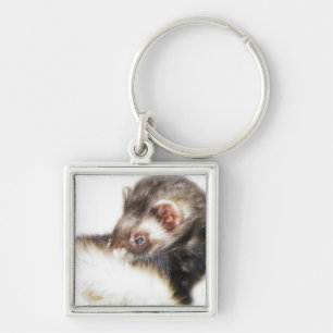 Sable Ferret Afbeelding Sleutelhanger