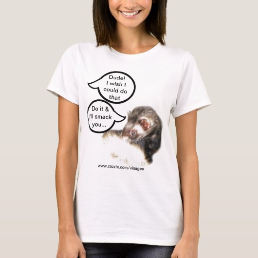 Sable Ferret Afbeelding T-shirt (Voorkant)