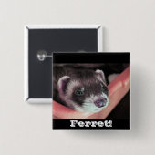 Sable Ferret Button (Voorkant /achterkant)