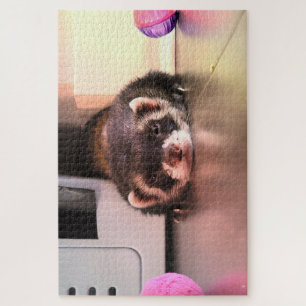 Sable Ferret Pouting Legpuzzel