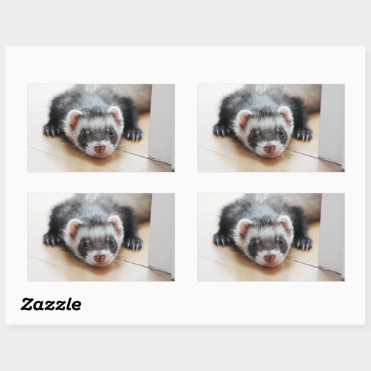 Sable Ferret Rechthoekige Sticker (Vel)