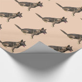 Sable German Shepherd Dog Cadeaupapier (Hoek)