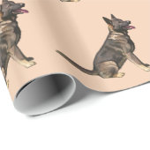Sable German Shepherd Dog Cadeaupapier (Rol Hoek)