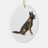 Sable German Shepherd Dog Keramisch Ornament (Rechts)