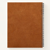 Sable Leather Gold Monogram Notitieboek (Achterkant)