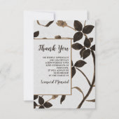 Sable Leaves Funeral Bedankt kaarten (Voorkant)