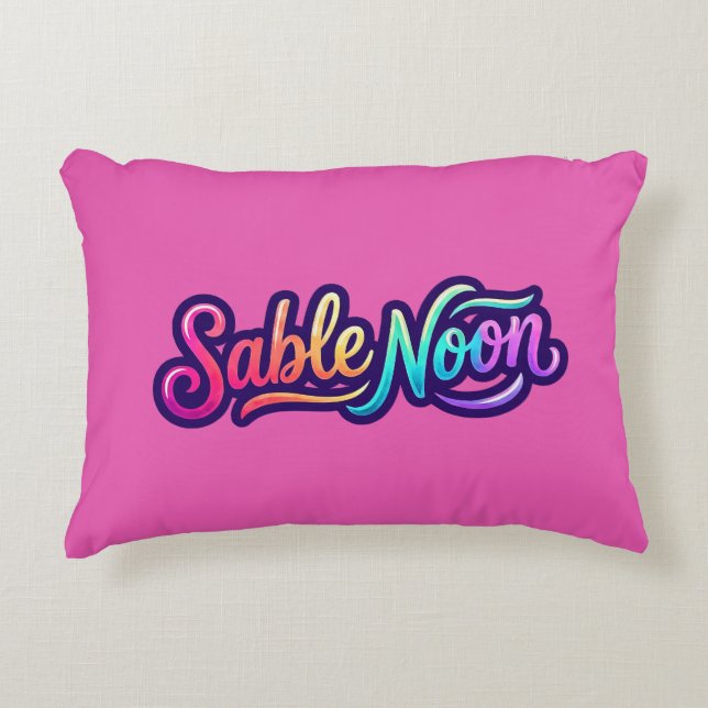 Sable Noon - Basislogo Accent Kussen (Voorkant)