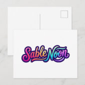 Sable Noon - Basislogo Briefkaart (Voorkant / Achterkant)