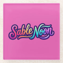Sable Noon - Basislogo Glazen Onderzetter