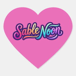 Sable Noon - Basislogo Hart Sticker