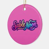 Sable Noon - Basislogo Keramisch Ornament (Links)