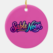 Sable Noon - Basislogo Keramisch Ornament (Achterkant)