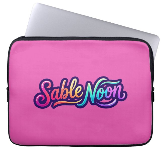 Sable Noon - Basislogo Laptop Sleeve (Voorkant)