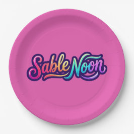Sable Noon - Basislogo Papieren Bordje