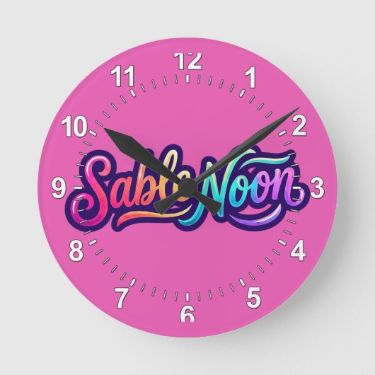 Sable Noon - Basislogo Ronde Klok (Voorkant)
