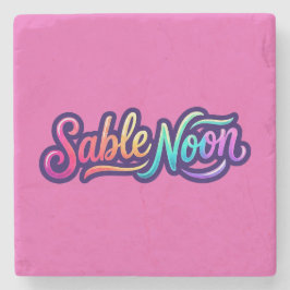 Sable Noon - Basislogo Stenen Onderzetter