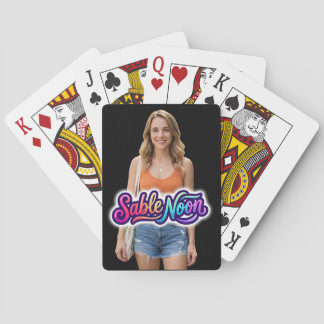Sable Noon Beauty Pose #1 Pokerkaarten
