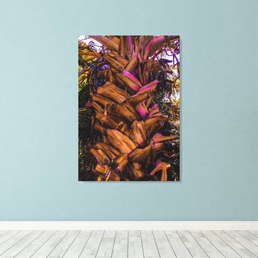 Sable Palm Trunk Canvas Afdruk (Insitu (Houten vloer))