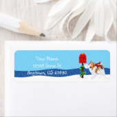 Sable Papillon Christmas Mail Etiket (Insitu)