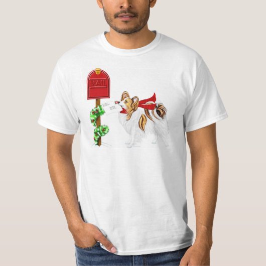Sable Papillon Christmas Mail T-shirt (Voorkant)