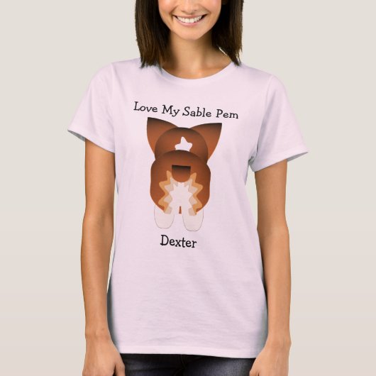 Sable Pembroke Welsh Corgi T-shirt (Voorkant)