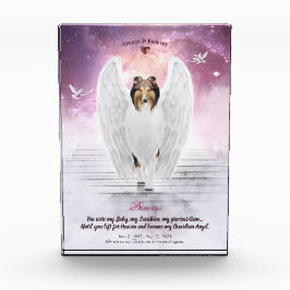 Sable Rough Collie Angel in Heaven - Pet Memorial Fotoblokken