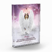Sable Rough Collie Angel in Heaven - Pet Memorial Fotoblokken (Links)