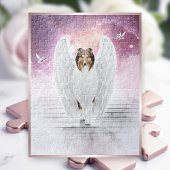 Sable Rough Collie Angel on Stairs to Dog Heaven - Legpuzzel