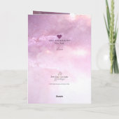 Sable Rough Collie Angel - Pet Loss Condolance Kaart (Achterkant)