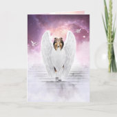 Sable Rough Collie Angel - Pet Loss Condolance Kaart (Voorkant)