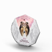 Sable Rough Collie Angel Portrait - Pet Memorial Fotoblokken (Rechts)