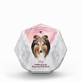 Sable Rough Collie Angel Portrait - Pet Memorial Fotoblokken