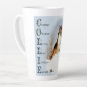 Sable Rough Collie Gifts Two-Tone Coffee Mok (Linkerhoek)