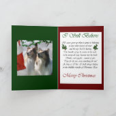 Sable Rough Collie kerstcadeaus Feestdagen Kaart (Binnen)