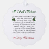 Sable Rough Collie kerstcadeaus Ornament Kaart (Achterkant)