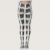 Sable Rough Collie Kerstmis Leggings (Voorkant)