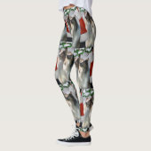 Sable Rough Collie Kerstmis Leggings (Links)