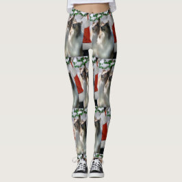 Sable Rough Collie Kerstmis Leggings