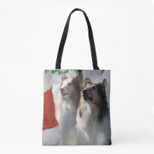 Sable Rough Collie Kerstmis