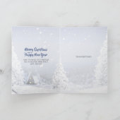 Sable Rough Collie & Lambs Snowy Kerstnacht - Feestdagen Kaart (Binnen)