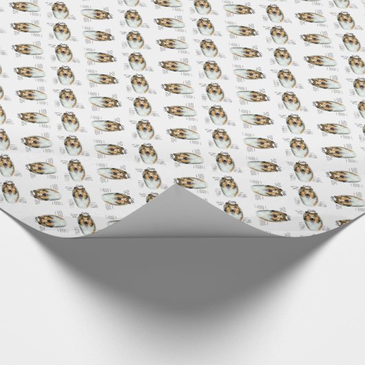 Sable Rough Collie Maak kennis met het ras Cadeaupapier (Hoek)