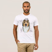 Sable Rough Collie Maak kennis met het ras T-shirt (Voorkant volledig)